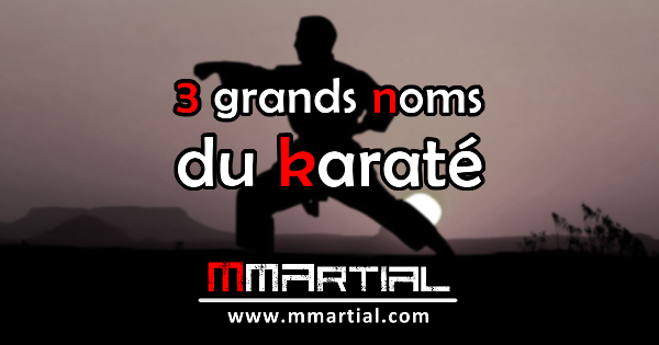 3 grands noms du karaté